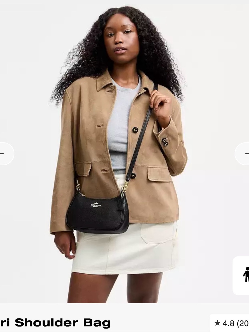 NWT Coach Teri Shoulder Bag | Refined Pebble Leather | Dust Bag Included - Picture 16 of 16
